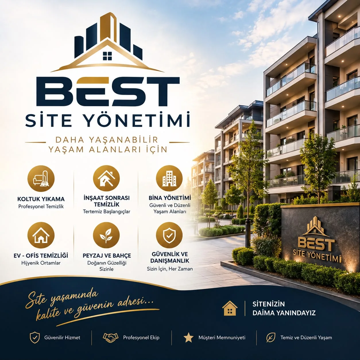 Yaşam alanınız için ihtiyaç duyduğunuz hizmet
